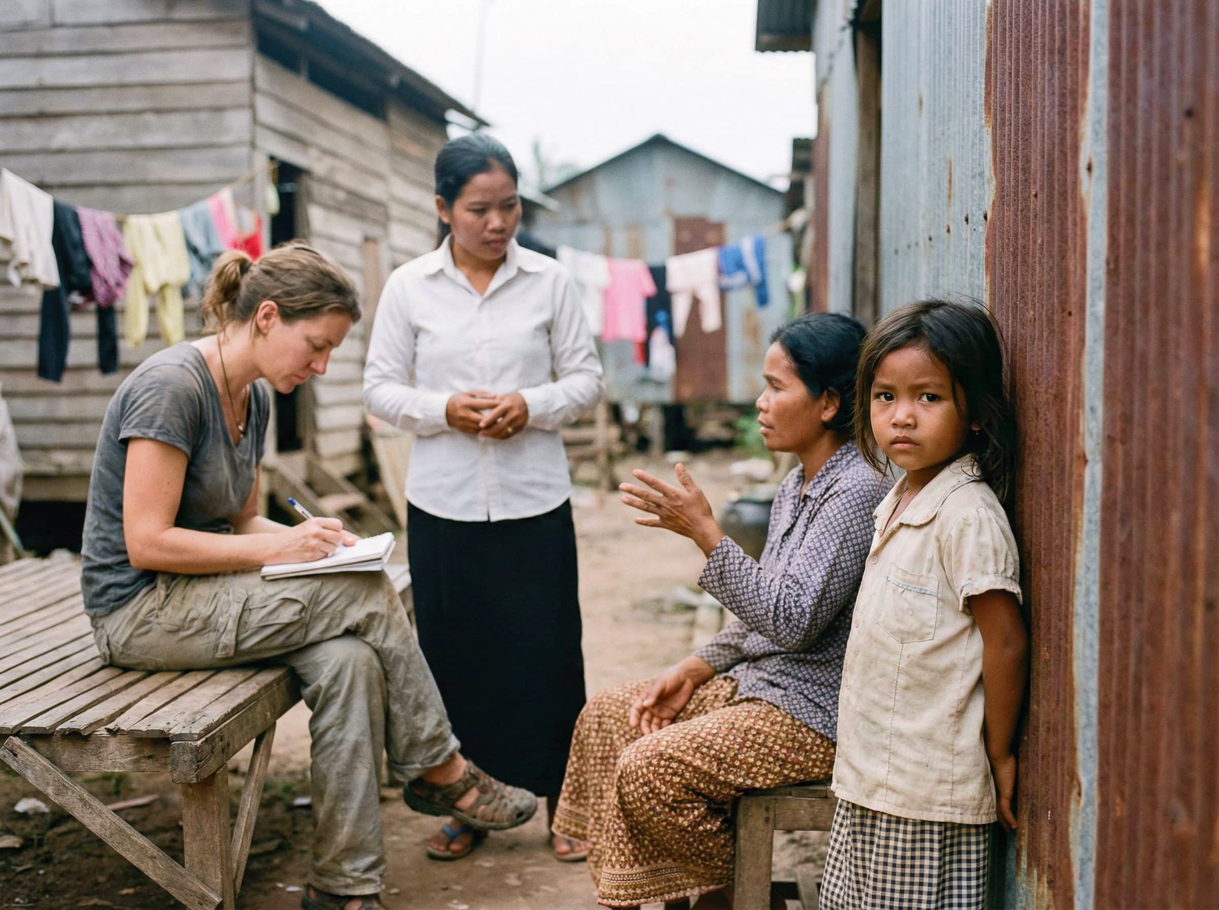 Le refuge AVEC à Battambang, espace commun